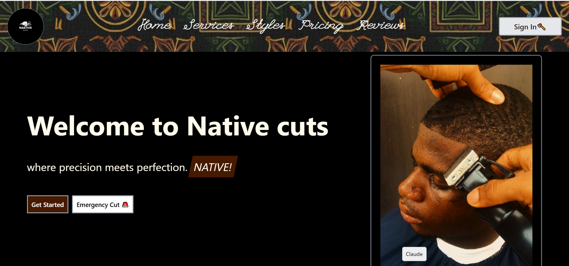NCUTS project screenshot — UI preview